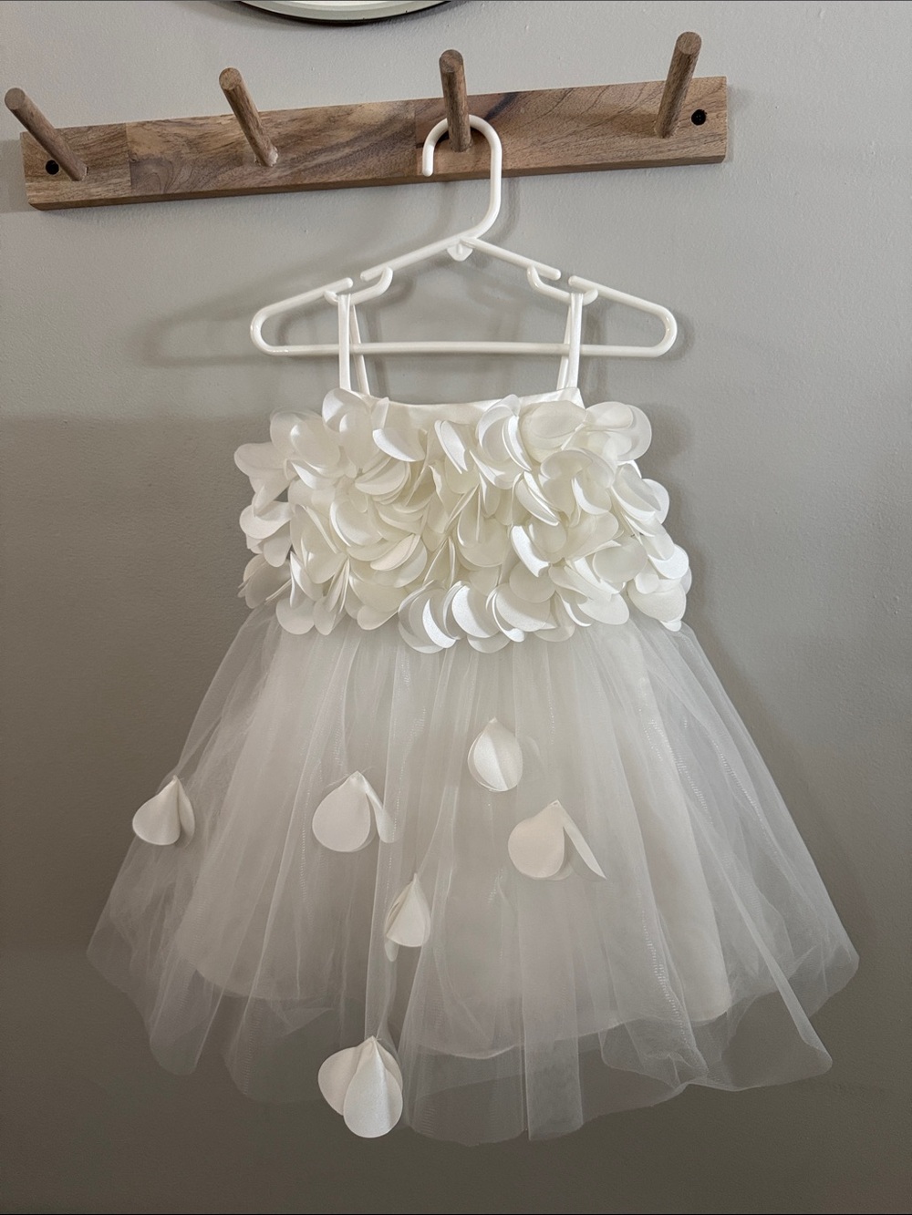 JJs House Ivory Petal Tulle Party Dress for Girls